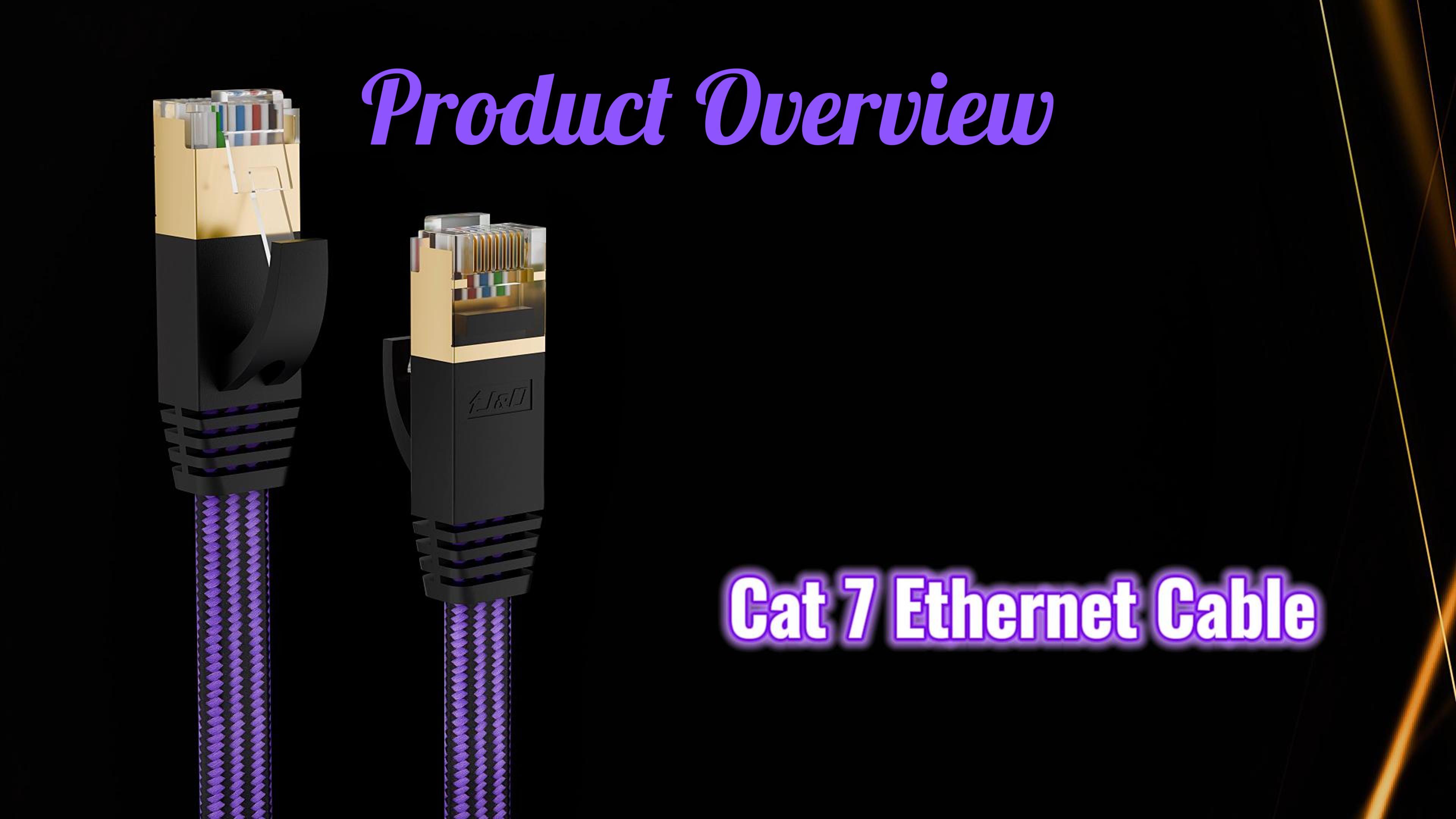 Amazon.com: J&D Cat 7 Ethernet Cable, Nylon Braided Flat Design